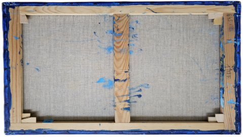 Éendue par le cadre, à ne plus bouger, la toile... 